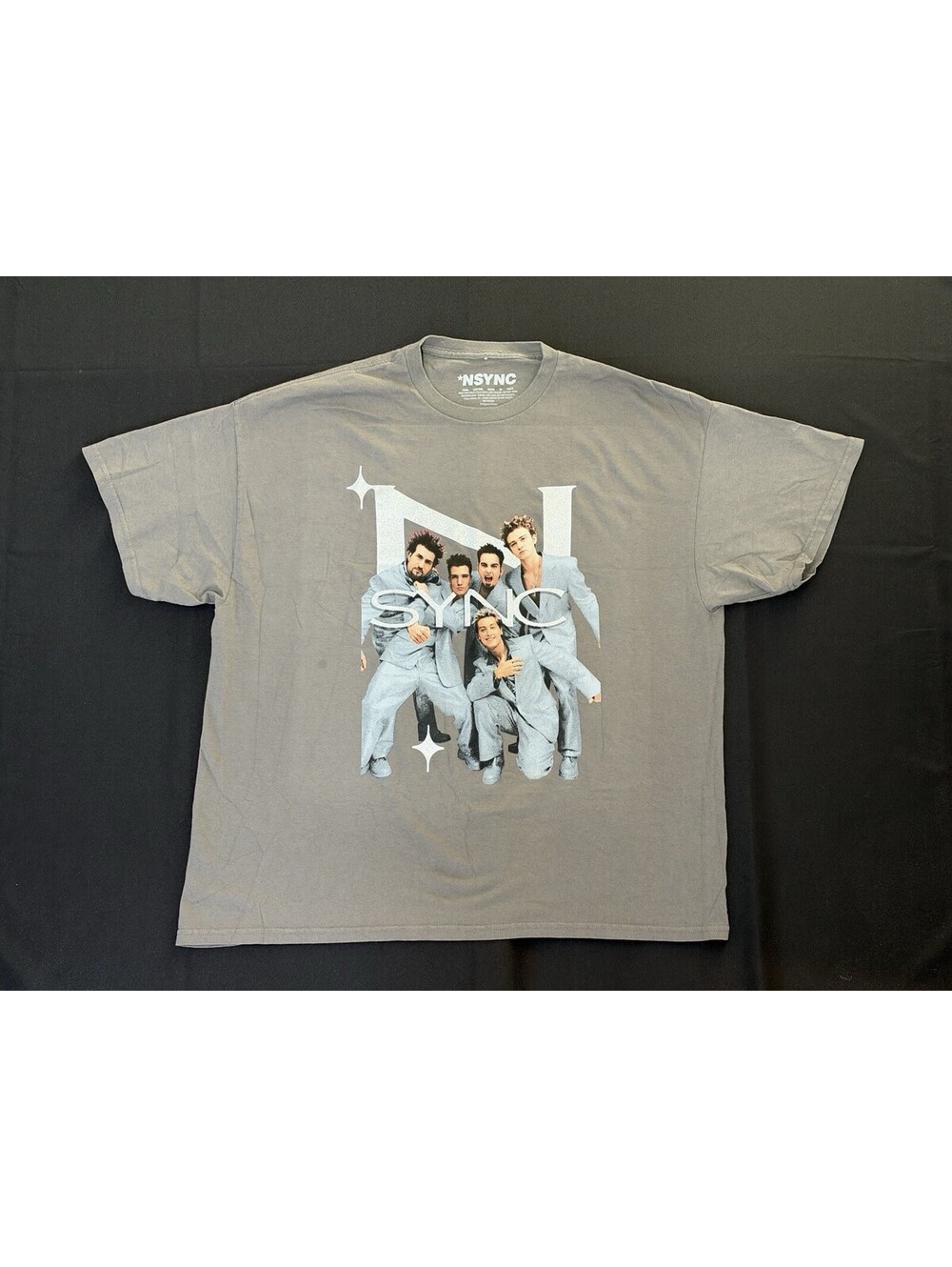 New Licensed NSYNC Grey Size 2XL Shirt Graphic
